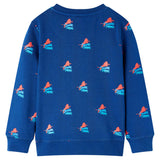 VidaXL Kindertrui 92 donkerblauw - afbeelding 2