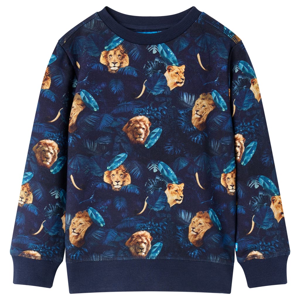 Vidaxl kindertrui 128 marineblauw