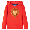 Vidaxl kindertrui met capuchon 92 rood
