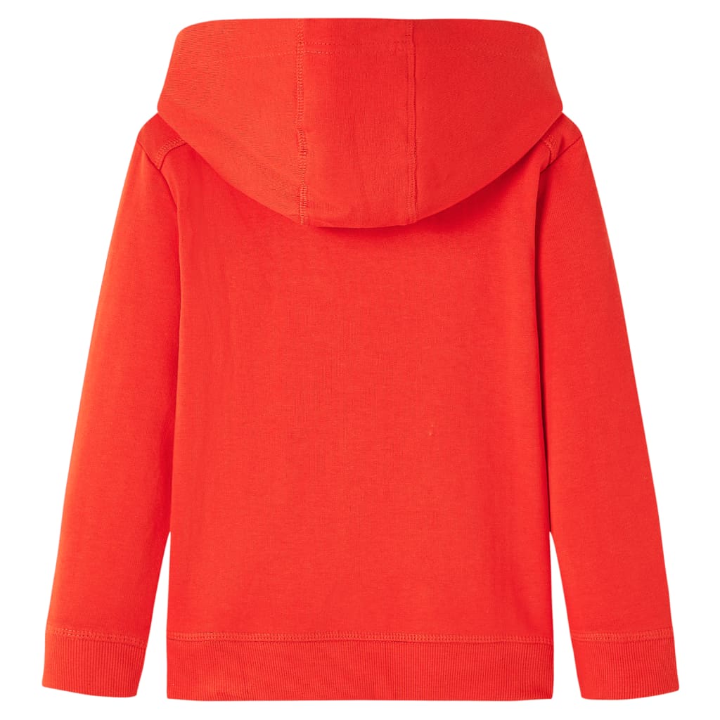 Vidaxl kindertrui met capuchon 104 rood