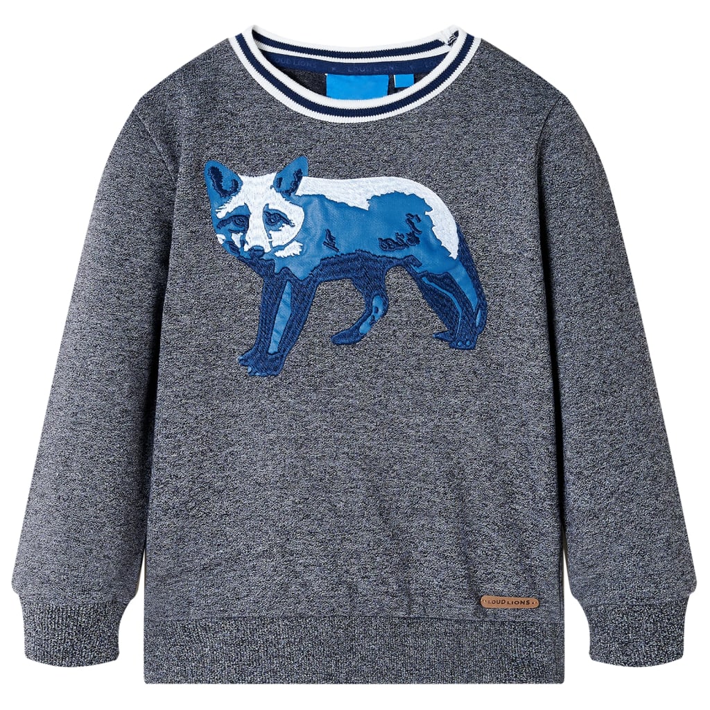 Vidaxl kindertrui 140 gemêleerd marineblauw