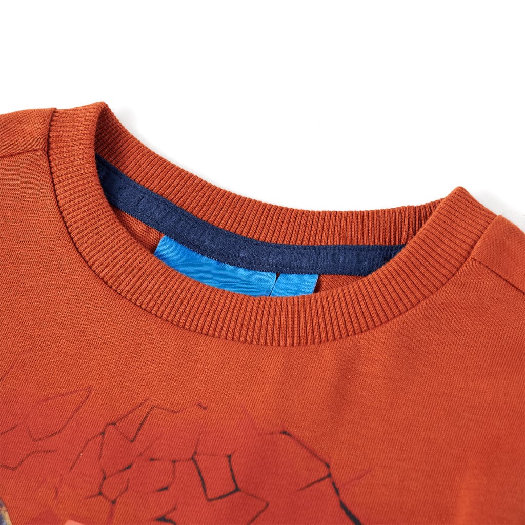 VidaXL Kindershirt met lange mouwen 104 lichtroestkleurig