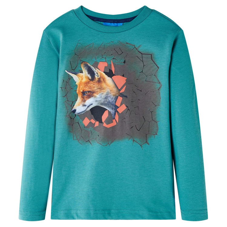 Vidaxl kindershirt met lange mouwen 116 donkerzeeblauw