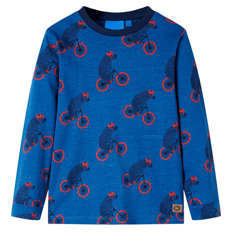 Vidaxl kinderpyjama met lange mouwen 92 petroleumkleurig