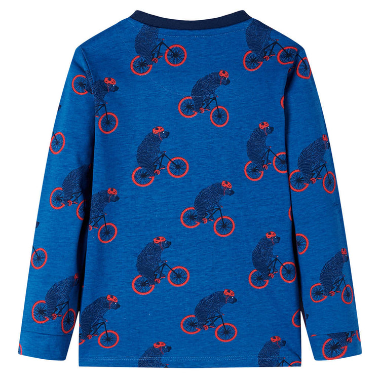 Vidaxl kinderpyjama met lange mouwen 104 petroleumkleurig