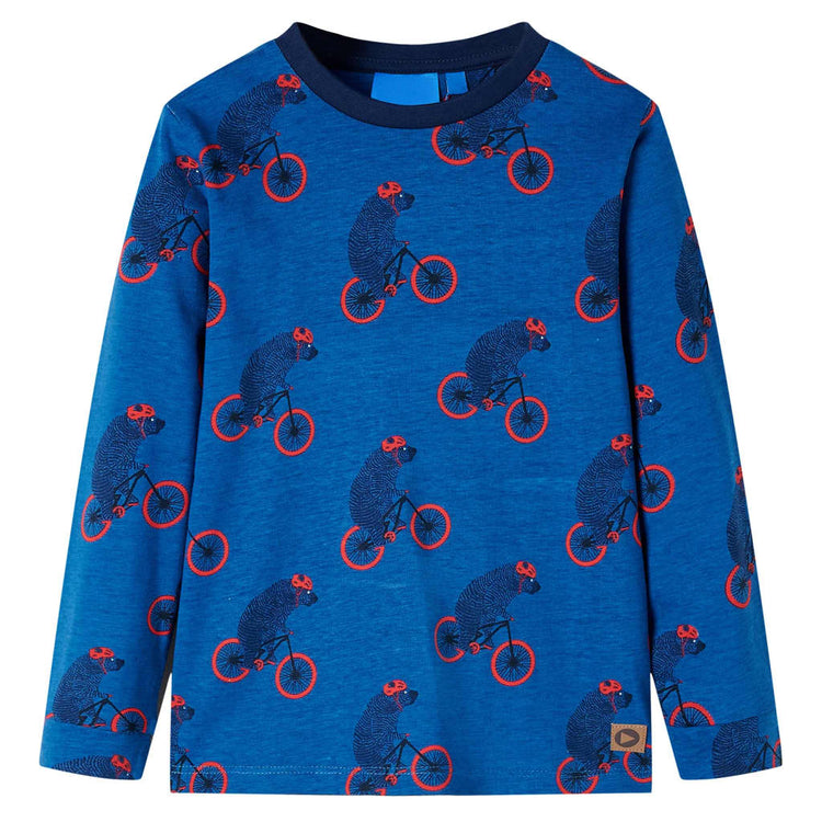 Vidaxl kinderpyjama met lange mouwen 140 petroleumkleurig