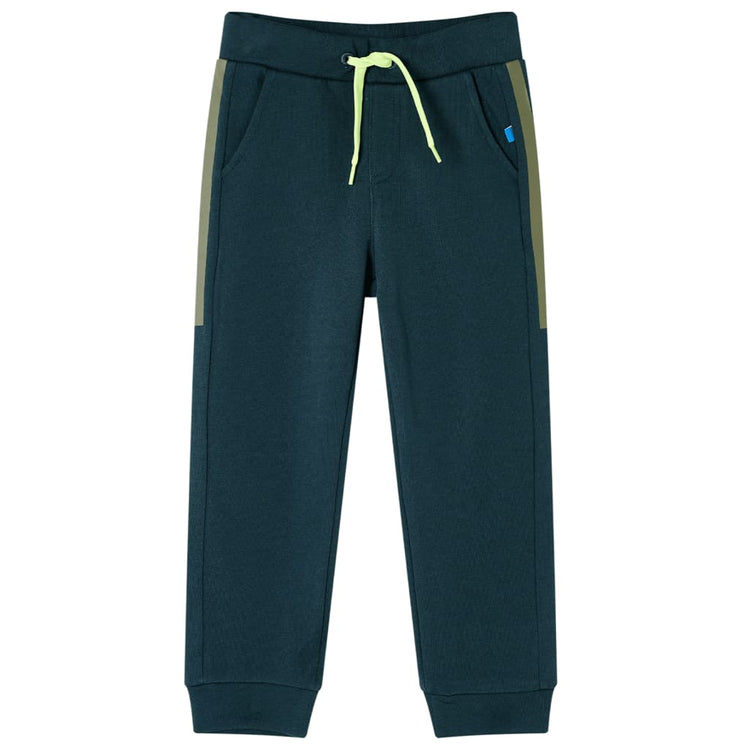 Vidaxl kinderjoggingbroek met trekkoord 92 mosgroen