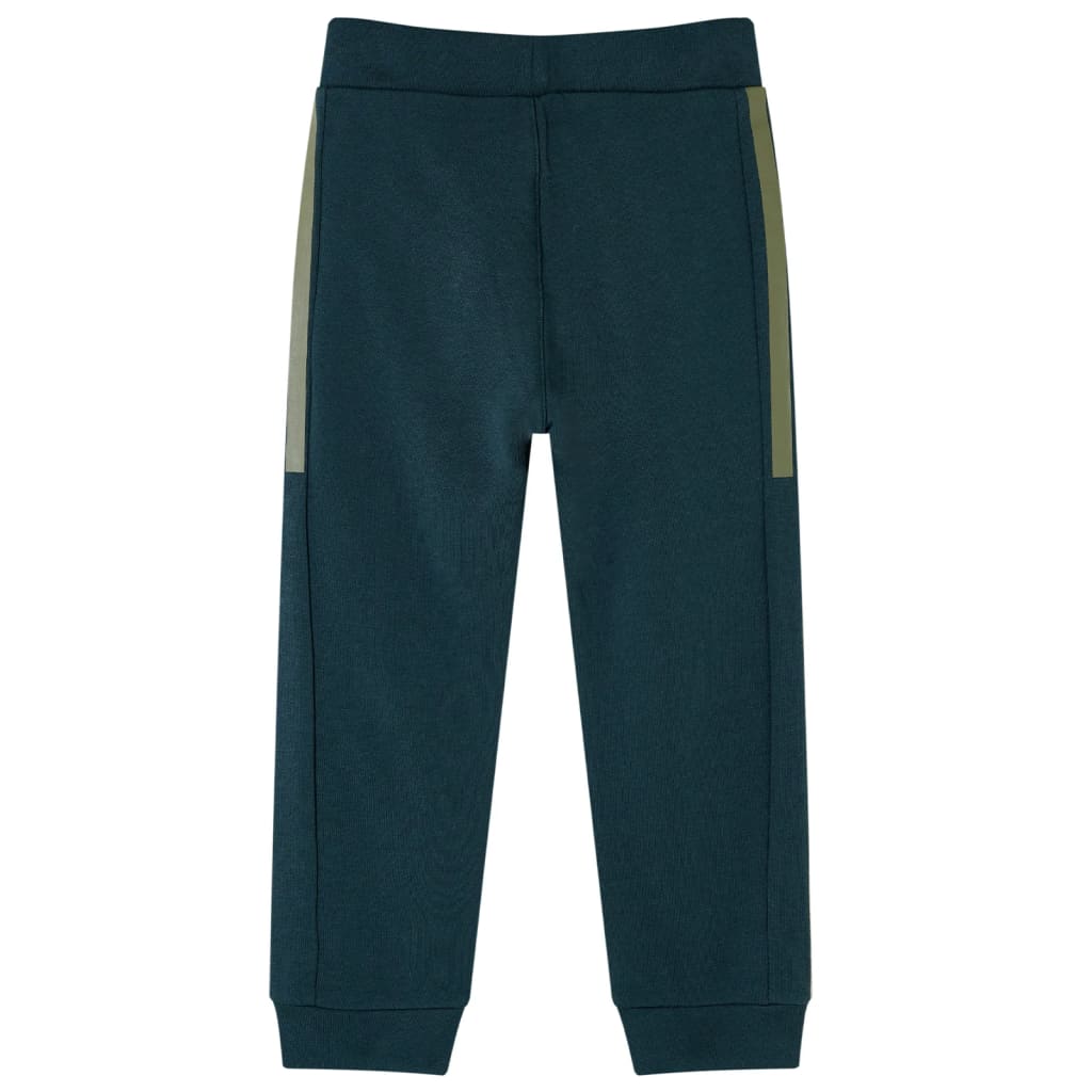 Vidaxl kinderjoggingbroek met trekkoord 128 mosgroen