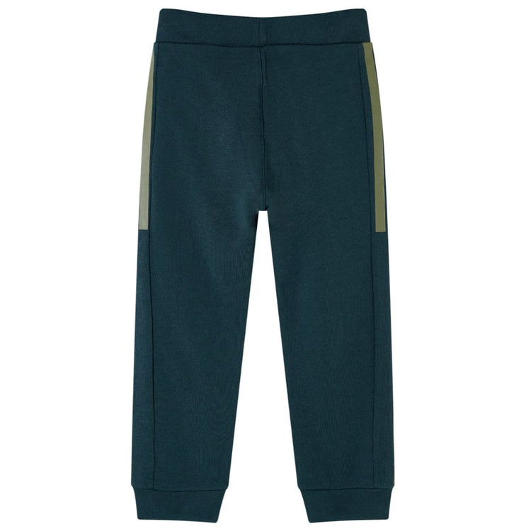 Vidaxl kinderjoggingbroek met trekkoord 128 mosgroen