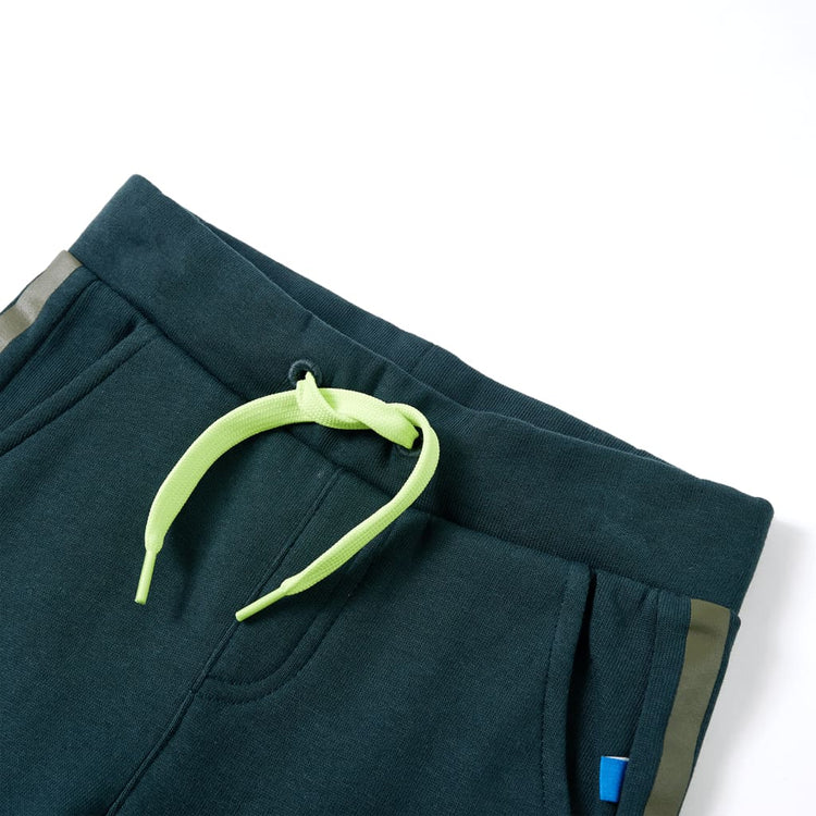 Vidaxl kinderjoggingbroek met trekkoord 128 mosgroen
