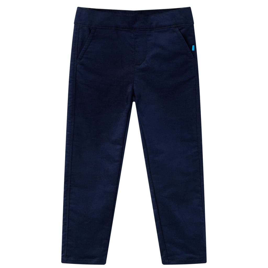 Vidaxl kinderbroek 128 donker marineblauw