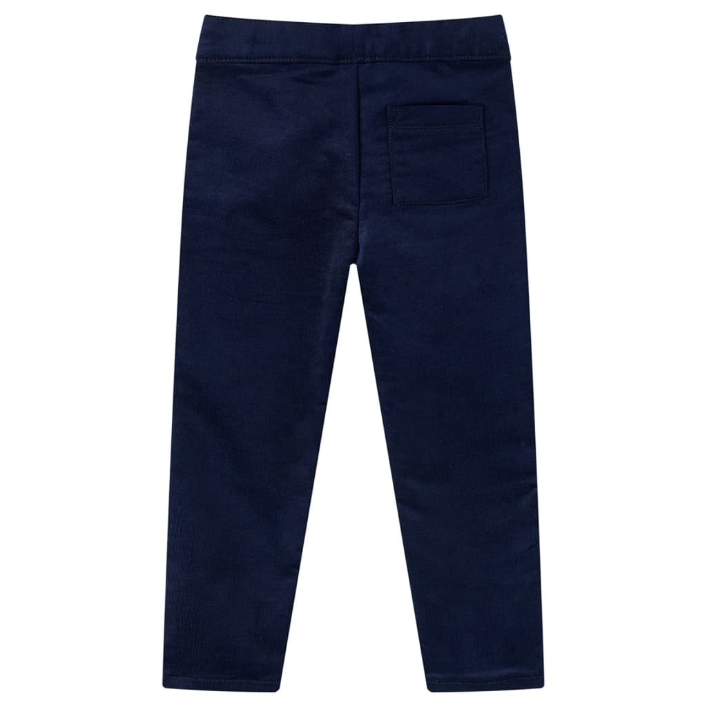 Vidaxl kinderbroek 128 donker marineblauw