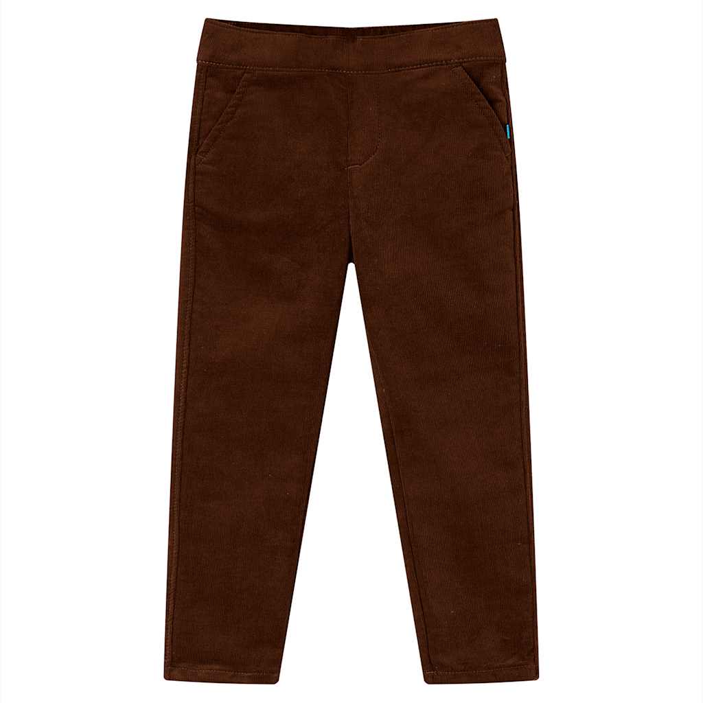 Vidaxl kinderbroek 92 cognackleurig
