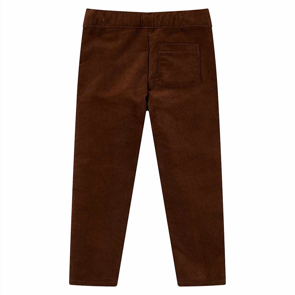 Vidaxl kinderbroek 92 cognackleurig