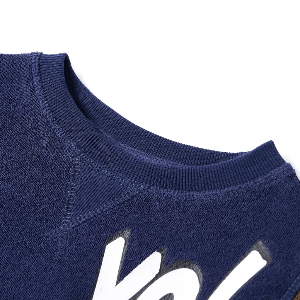 VidaXL Kindertrui 92 donkermarineblauw