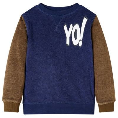 VidaXL Kindertrui 116 donkermarineblauw