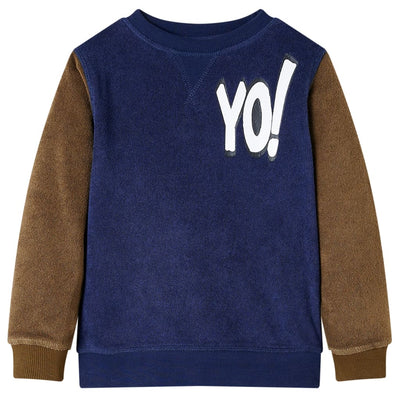 VidaXL Kindertrui 128 donkermarineblauw