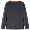 Vidaxl kindershirt met lange mouwen 104 antracietkleurig