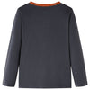 Vidaxl kindershirt met lange mouwen 116 antracietkleurig