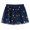 VidaXL Kinderrokje met tule en stippen 116 marineblauw