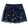 VidaXL Kinderrokje met tule en stippen 140 marineblauw