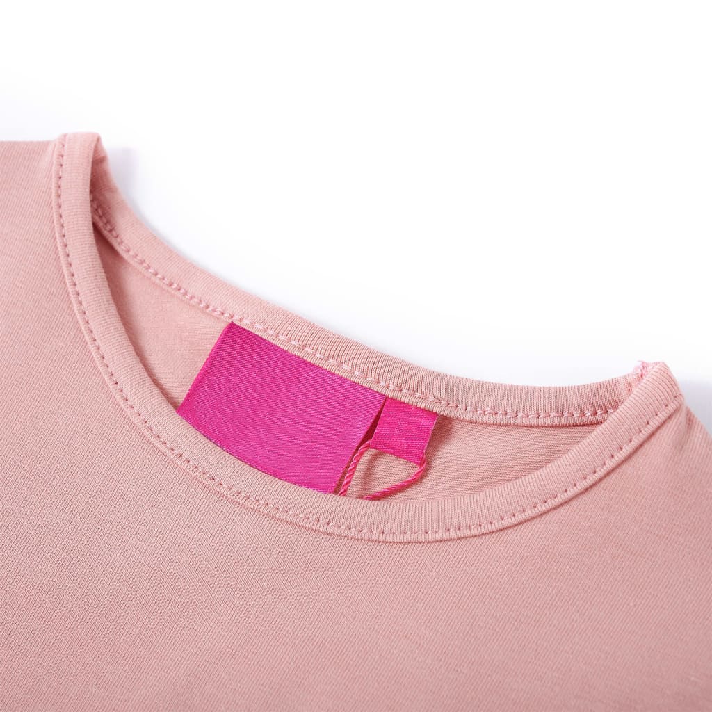 Vidaxl kindershirt met lange mouwen 128 lichtroze