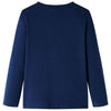 Vidaxl kindershirt met lange mouwen 128 marineblauw