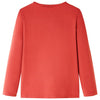 Vidaxl kindershirt met lange mouwen 128 roodbruin
