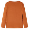 Vidaxl kindershirt met lange mouwen 104 cognackleurig