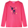 Vidaxl kindershirt met lange mouwen 104 felroze