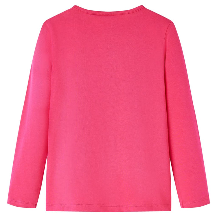 Vidaxl kindershirt met lange mouwen 140 felroze