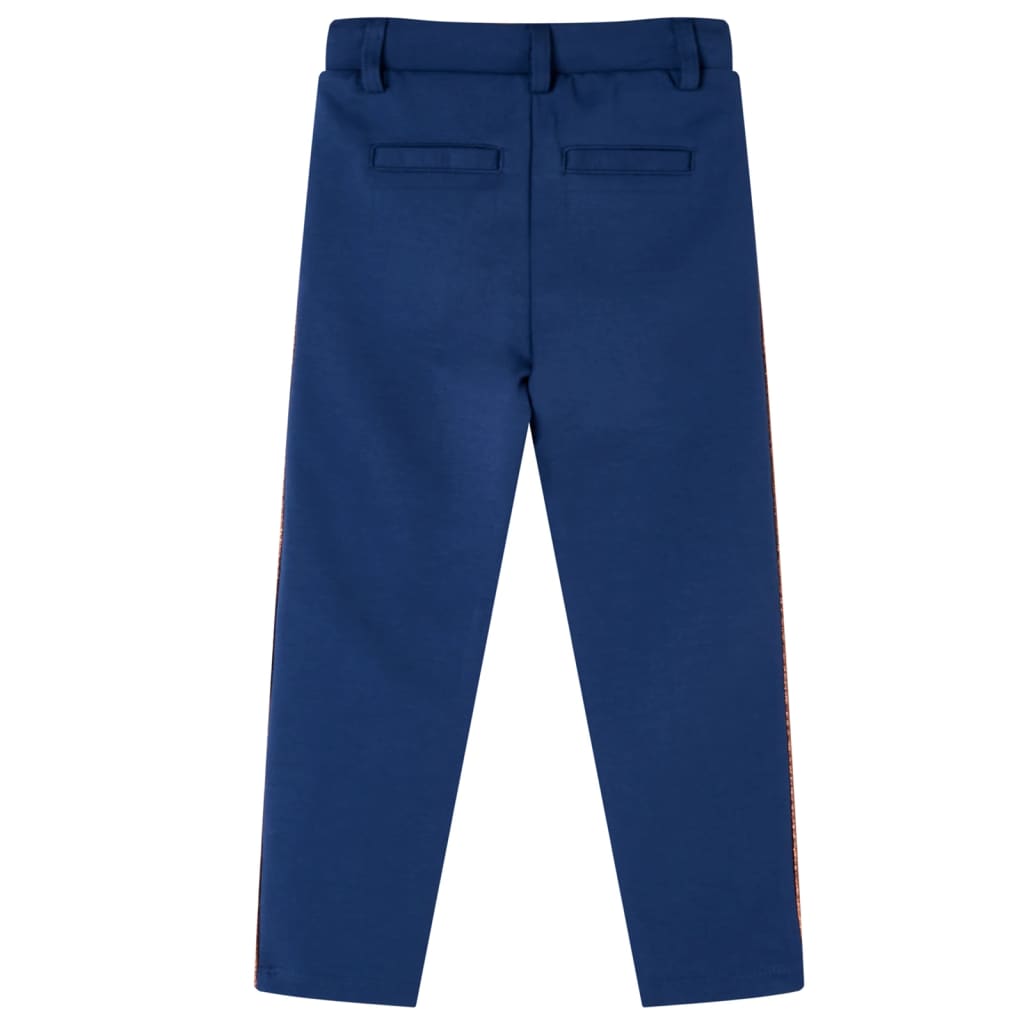 VidaXL Kinderbroek met trekkoord 92 marineblauw