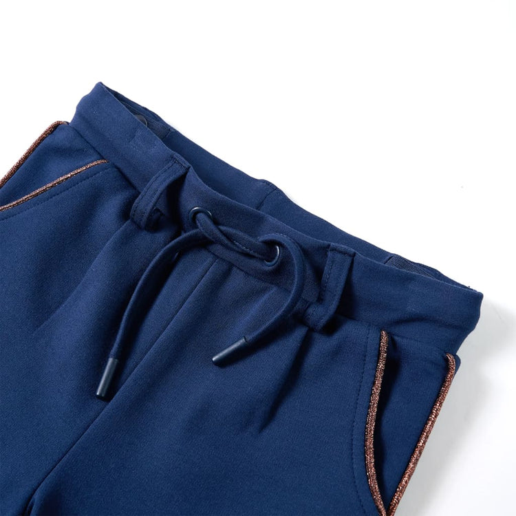 Vidaxl kinderbroek met trekkoord 140 marineblauw