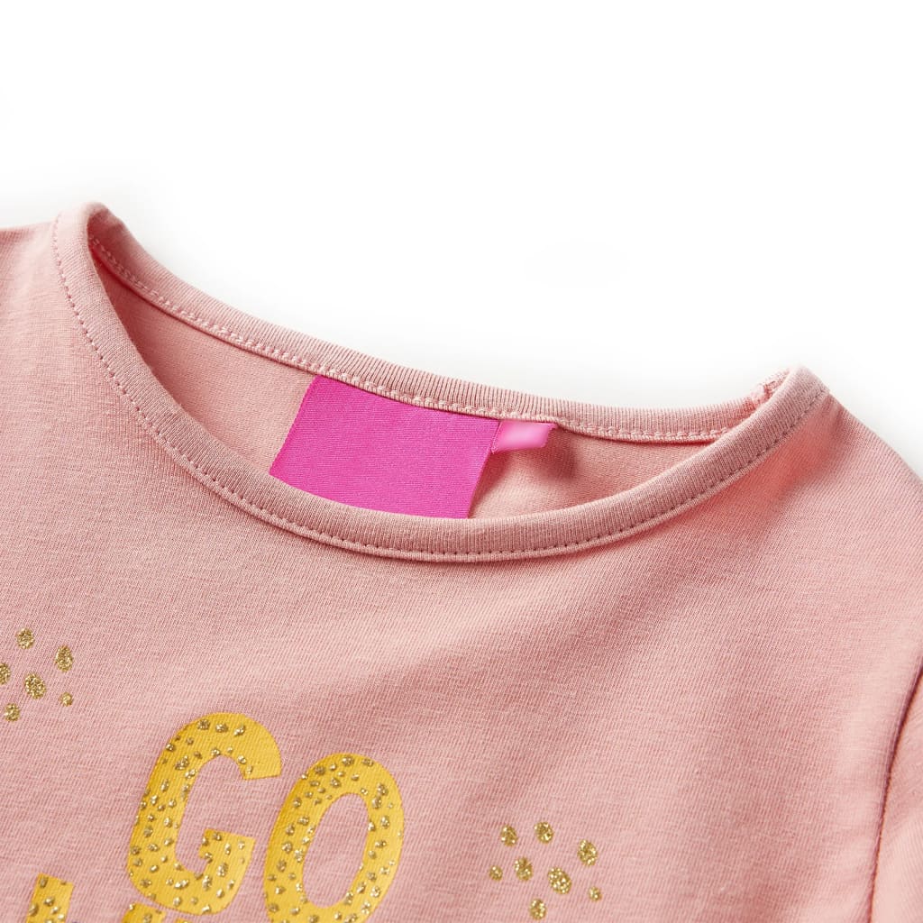 VidaXL Kindershirt met lange mouwen 104 lichtroze