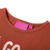 Vidaxl kindershirt met lange mouwen 116 cognackleurig