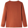 Vidaxl kindershirt met lange mouwen 140 cognackleurig