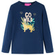 Vidaxl kindershirt met lange mouwen 128 marineblauw