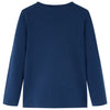 VidaXL Kindershirt met lange mouwen 140 marineblauw