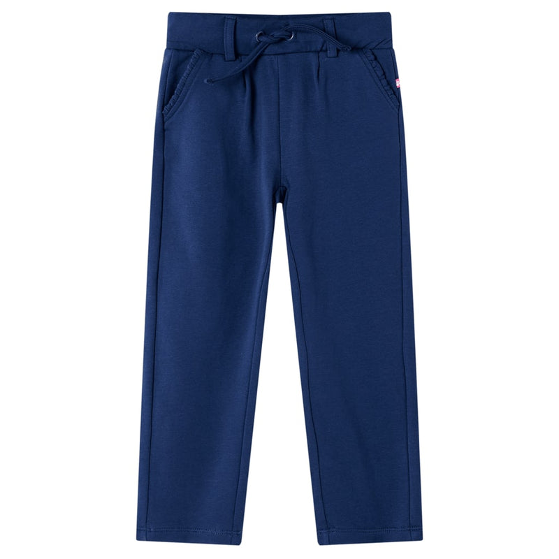 Vidaxl kinderbroek met trekkoord 116 marineblauw
