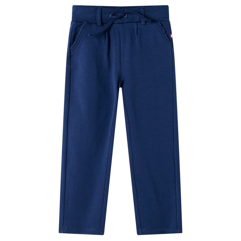 Vidaxl kinderbroek met trekkoord 128 marineblauw