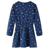 Vidaxl kinderjurk met lange mouwen 104 marineblauw
