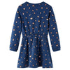 Vidaxl kinderjurk met lange mouwen 116 marineblauw