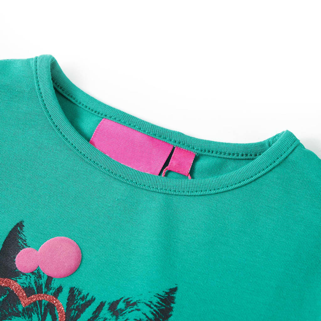 VidaXL Kindershirt met lange mouwen 116 felgroen