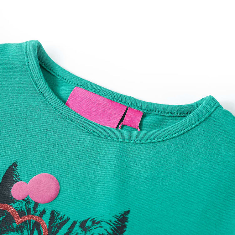 Vidaxl kindershirt met lange mouwen 128 felgroen