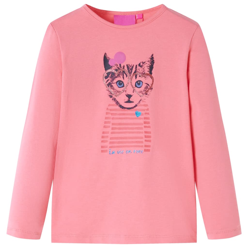 VidaXL Kindershirt met lange mouwen 92 roze