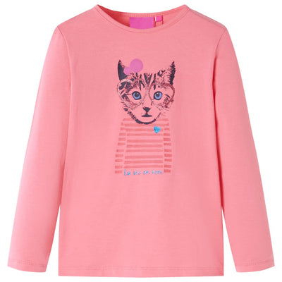 VidaXL Kindershirt met lange mouwen 104 roze