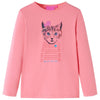 Vidaxl kindershirt met lange mouwen 128 roze