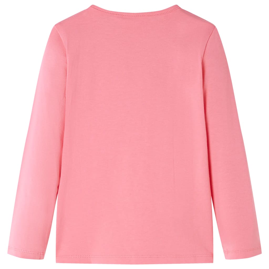 Vidaxl kindershirt met lange mouwen 128 roze