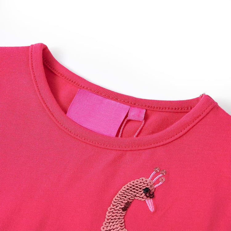 VidaXL Kindershirt met lange mouwen 92 felroze
