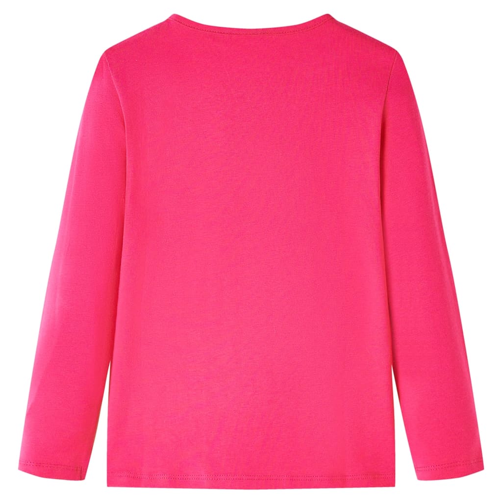 Vidaxl kindershirt met lange mouwen 116 felroze